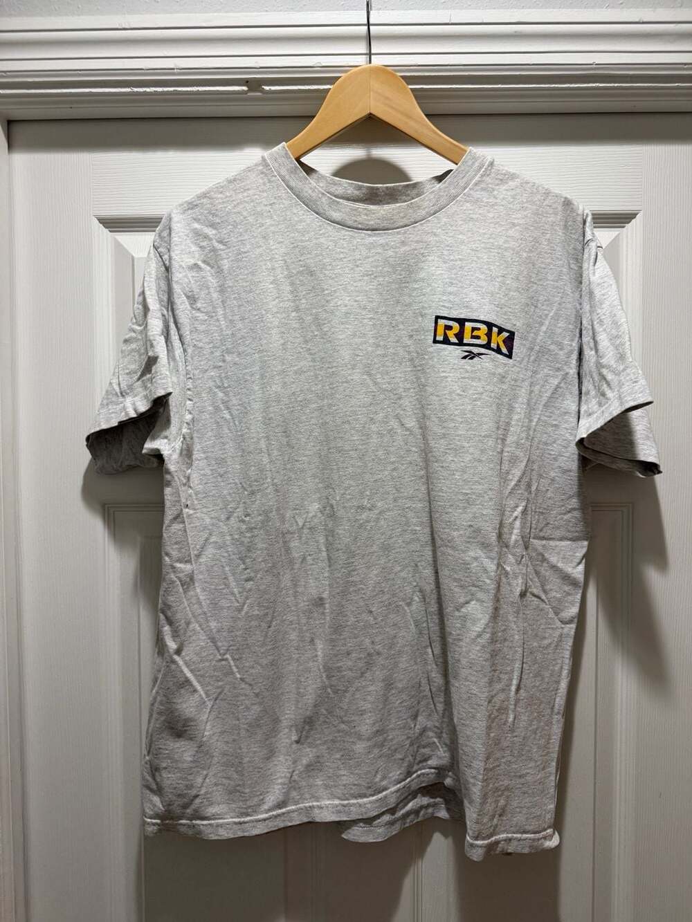 Vintage Reebok RBK Graphic T-Shirt Gray Sz L